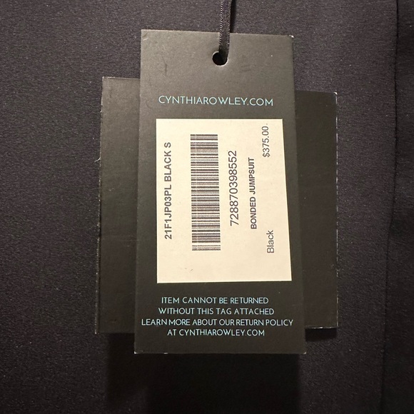 Cynthia Rowley Bonded Neoprene Black Jumpsuit - Picture 7 of 8